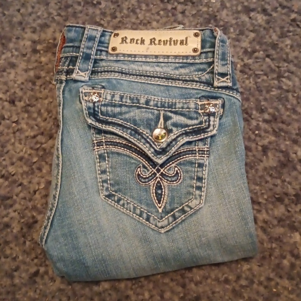 Rock Revival Jasmine 25 Skinny Jeans Womens 26 x 32